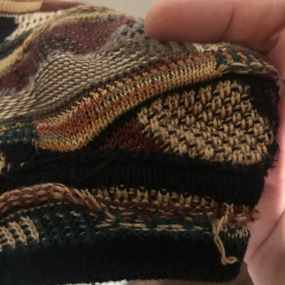 Chunky boho oversized ENRICO UOMO Italy sweater🔥retro - Picture 8 of 9